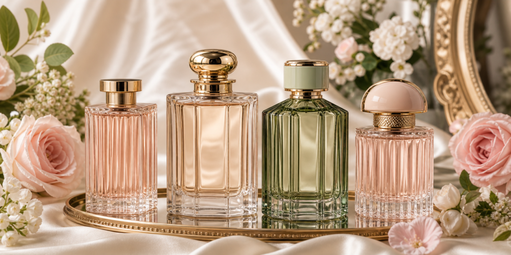 Luxury perfume bottles for a Gucci perfume guide