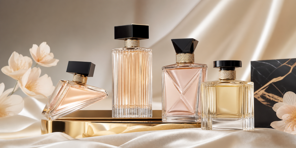 Luxury perfume bottles for a Prada perfume guide