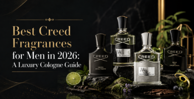 Creed fragrances for men including Aventus and Green Irish Tweed